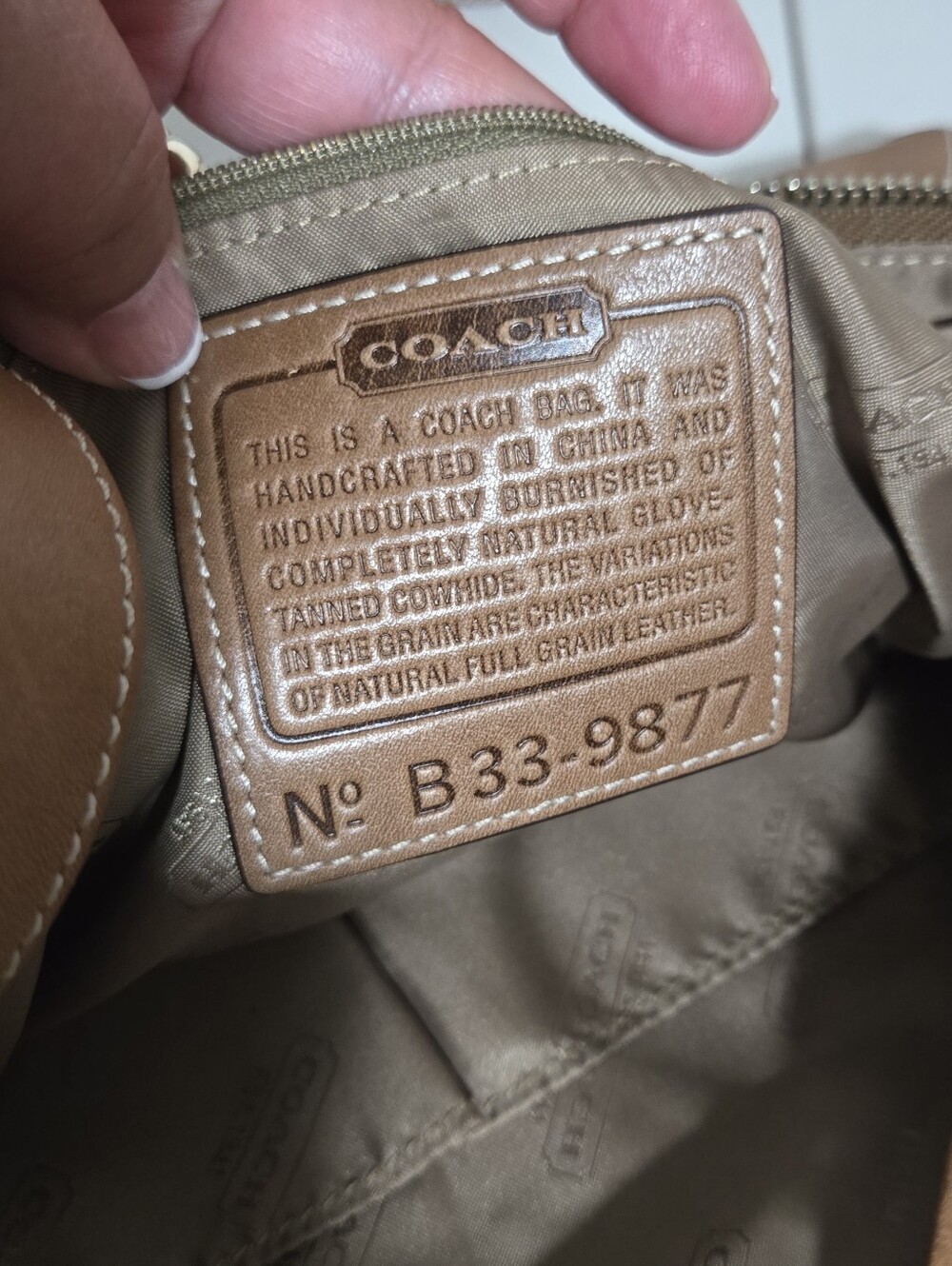 Vintage Coach Brown Smooth Soft Leather Crossbody Bag - Tan Interior - Picture 3 of 13